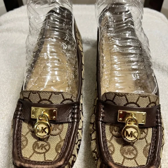 Michael Kors Hamilton Monogram Jacquard Loafers - pre-owned - Picture 5 of 14